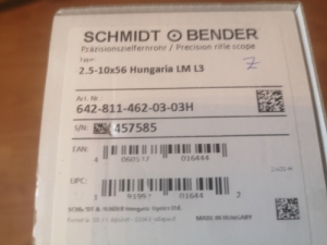 schmidt bender 2.5-10x56  Hungaria LM L3