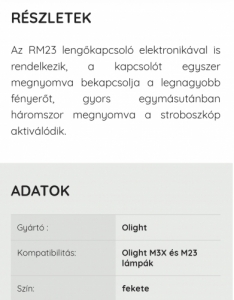 OLIGHT RM23 lengkapcsol