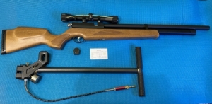 Artemis M22, PCP puska, pumpa, tr, tanstvny Walther 4x32-es tvcs