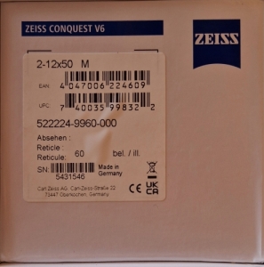 Zeiss Conquest V6 2-12x50 M Blaser szerelkkel 