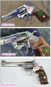 Alfa G040 gumilvedkes gz-riaszt pisztoly