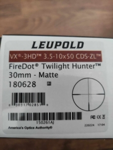 Leupold VX-3HD 3.5-10x50 CDS ZL Firedot Twilight Hunter