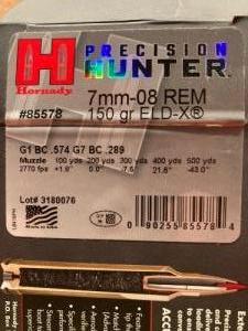 7mm-08 REM Hornady Precision Hunter