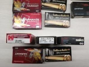 222 Rem. Lszerek. Hornady, Sako, Seller Bellot.
