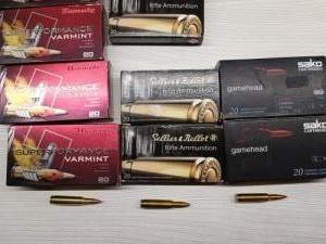 222 Rem. Lszerek. Hornady, Sako, Seller Bellot.