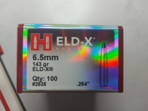 Hornady ELD X 143 6,5mm