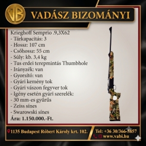 Krieghoff Semprio 9,3x62