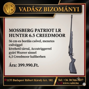 MOSSBERG PATRIOT LR HUNTER 6.5 CREEDMOOR