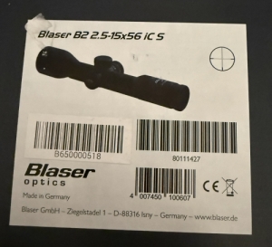 Blaser B2 2.5-15X56 iC S, CZ 557 FS 30-06