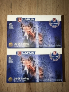 Lapua Mega 30-06 �s  S&B SPCE 308 Win. l�szer
