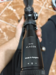 Schmidt & Bender 6x42 Klassik , Cz527 Rusan szerel�k , Smartclip