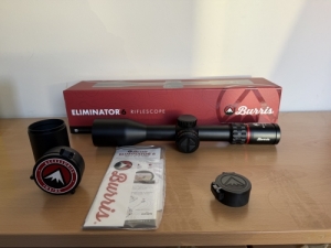 Burris Eliminator 6, 4-20x52 LaserScope c�lt�vcs�, l�zeres t�vm�r�vel, ball. sz�m�t�g�ppel